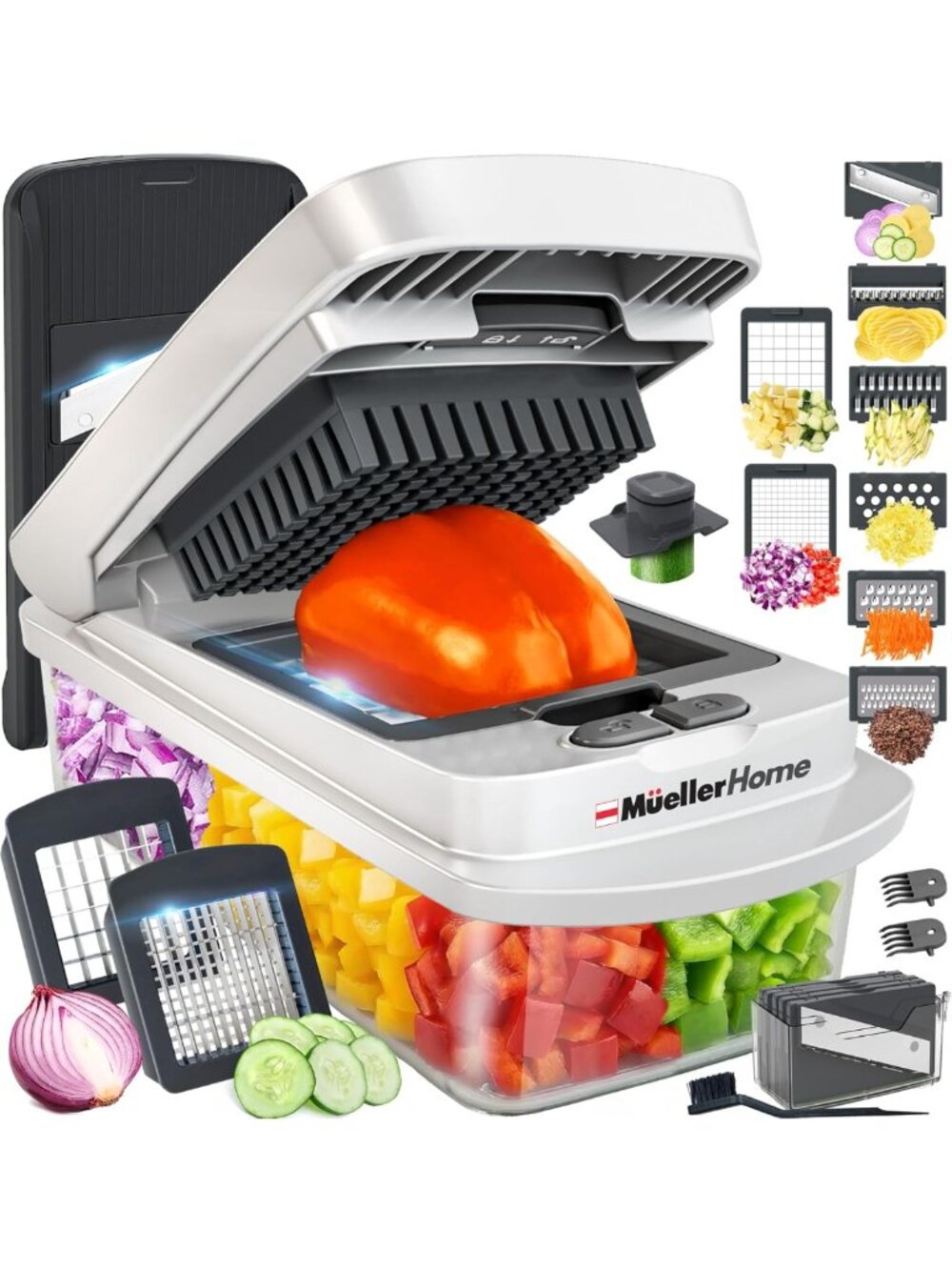 10-in-1 Vegetable Chopper & Mandoline Slicer - Multi-Functional Kitchen Tool